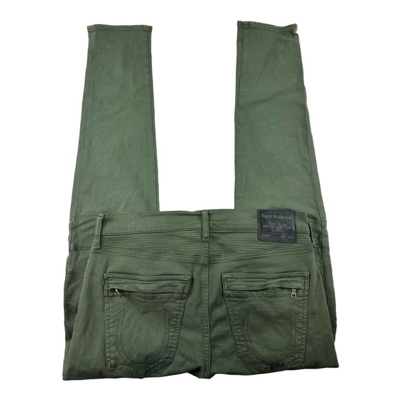 True Religion Jeans True Religion Green Rocco Motto Relaxed Skinny